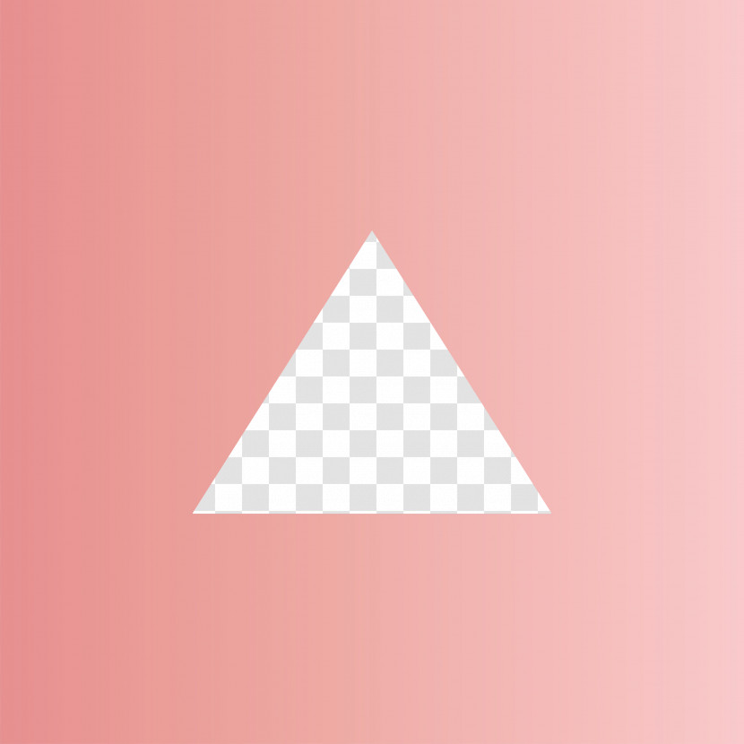Pink Triangle Triangle Peach Line Transparent PNG