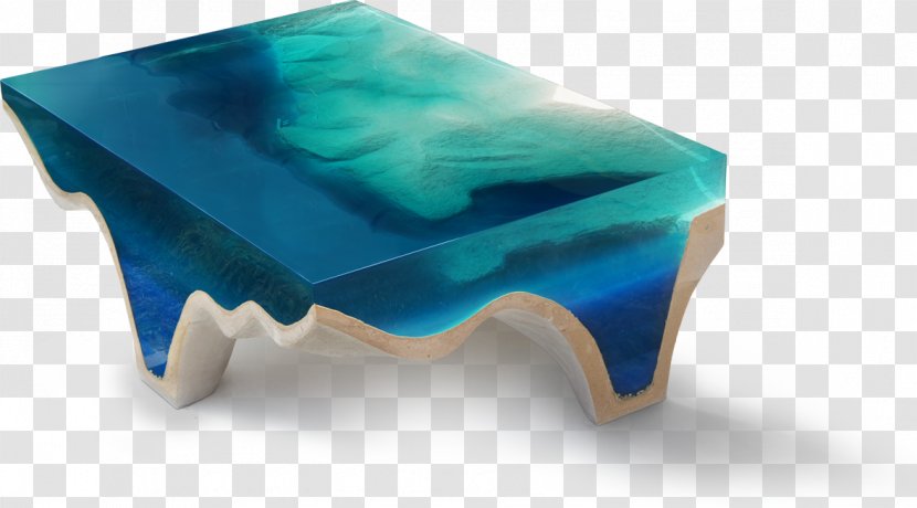 Table Transparency And Translucency Furniture Marble Turquoise - Translucent Transparent PNG