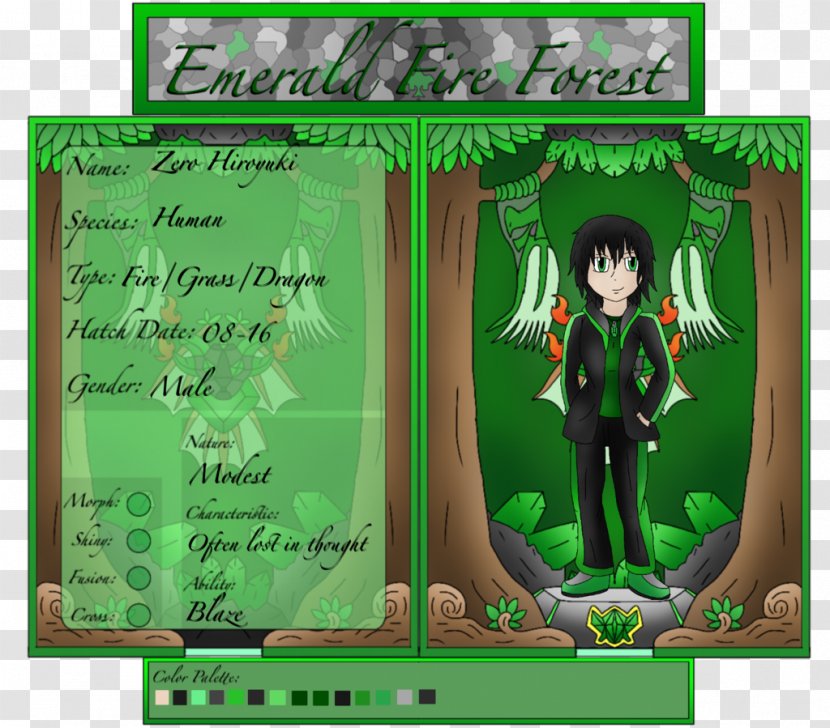 Fiction Green Character Leaf Animated Cartoon - Grass - Fire Forest Transparent PNG