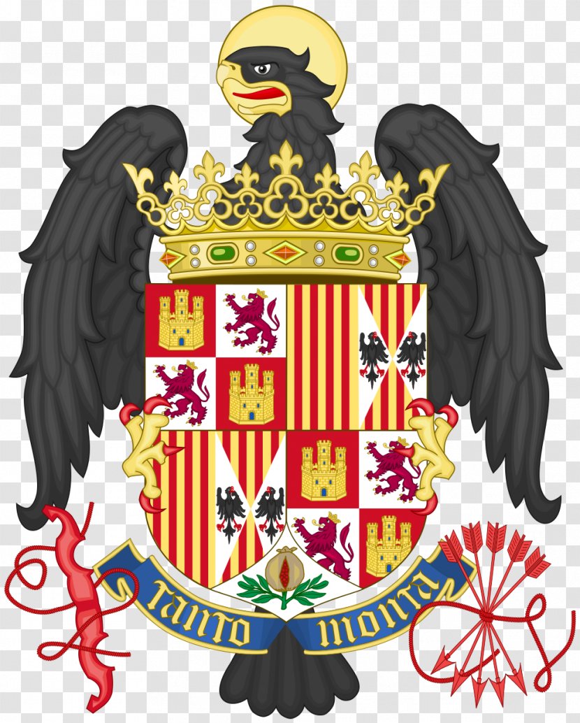 Coat Of Arms Spain Crown Castile Catholic Monarchs - Royal The United Kingdom - House Madrid Transparent PNG
