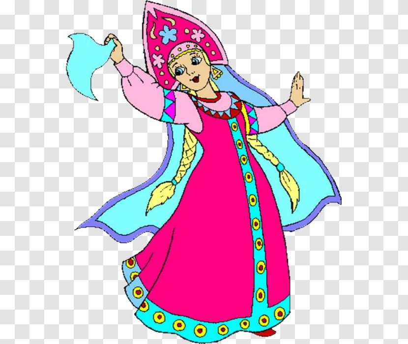 Vasilisa The Beautiful Prekrasnaya Fairy Tale Drawing Coloring Book - Fictional Character - Traditional Cloth Transparent PNG