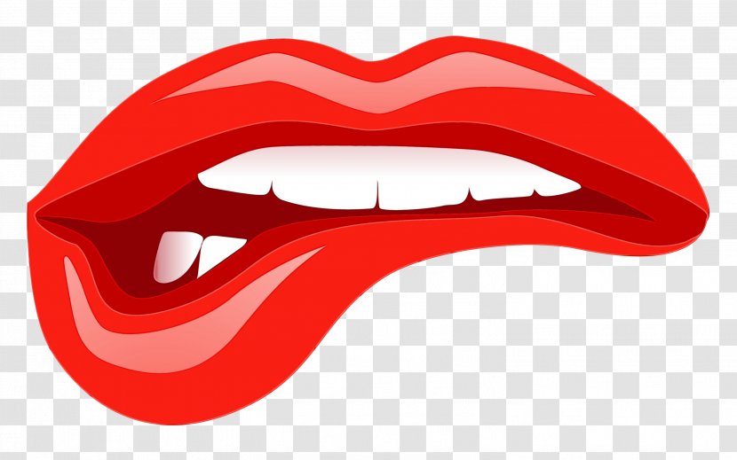 Lips Cartoon - Tongue - Smile Transparent PNG