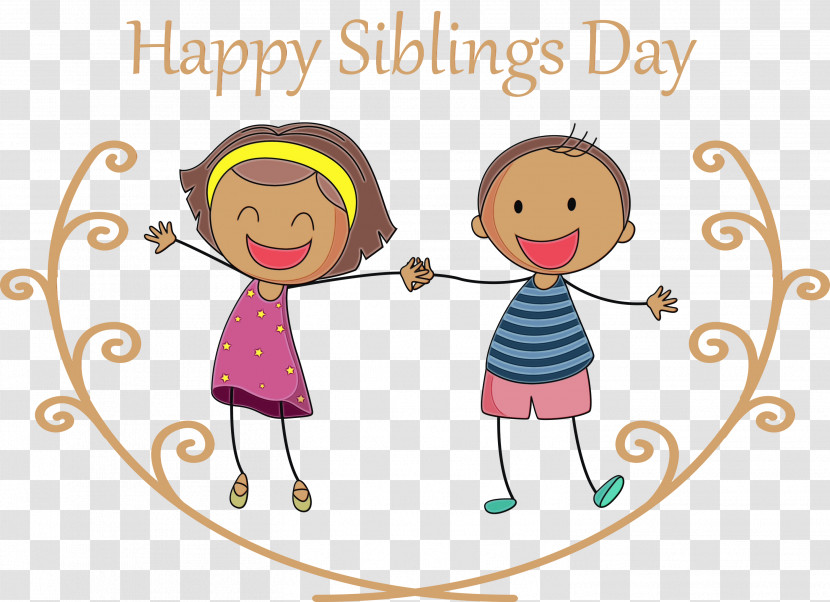 Cartoon Text Sharing Friendship Happy Transparent PNG