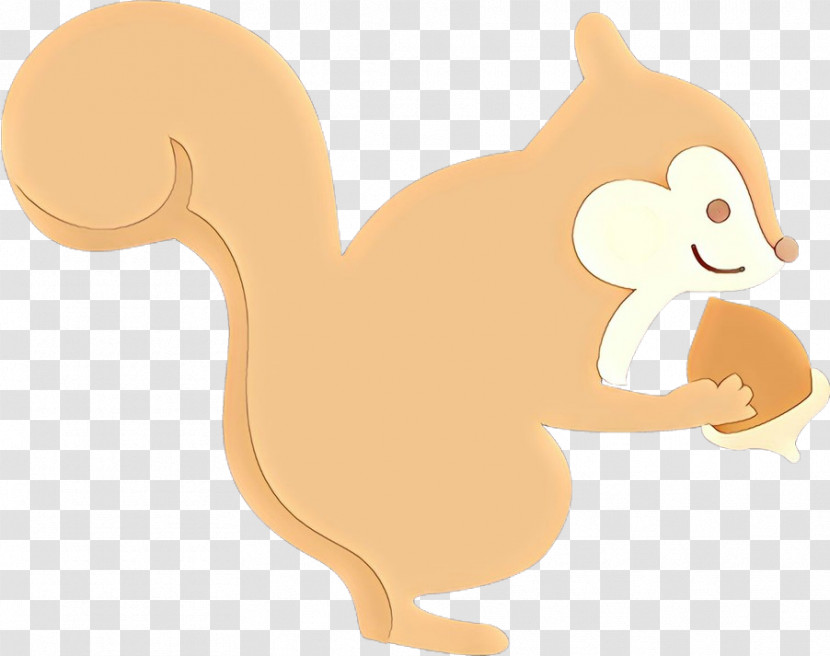 Squirrel Cartoon Animal Figure Tail Ear Transparent PNG