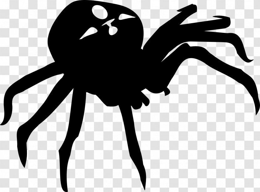 Arachnid Clip Art Insect Cartoon Silhouette - Arthropod Transparent PNG