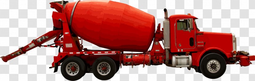 Cement Mixers Heavy Machinery Truck Concrete Sand - Mixer Transparent PNG