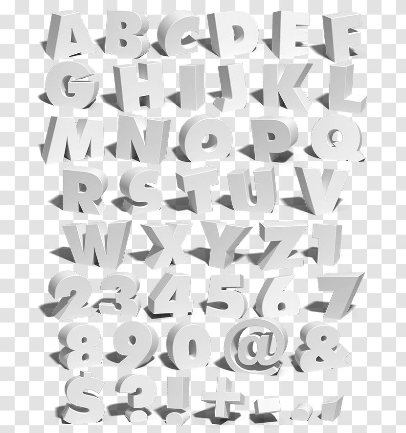 Serif Download Font - Black And White - Melting Transparent PNG