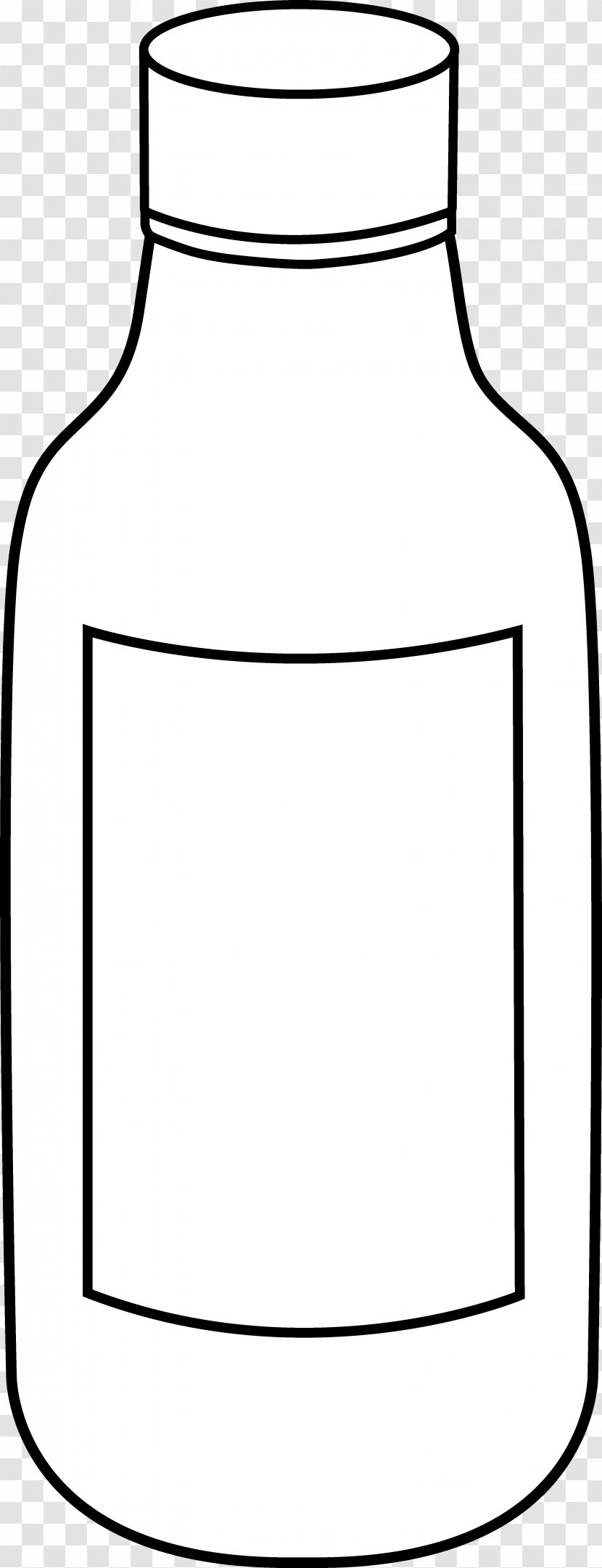 Line Art Bottle Black And White Drawing Clip - Royaltyfree - Science Cliparts Transparent PNG