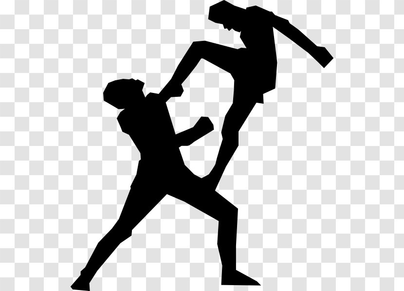 Muay Thai Kickboxing Clip Art - Silhouette - Clipart Transparent PNG