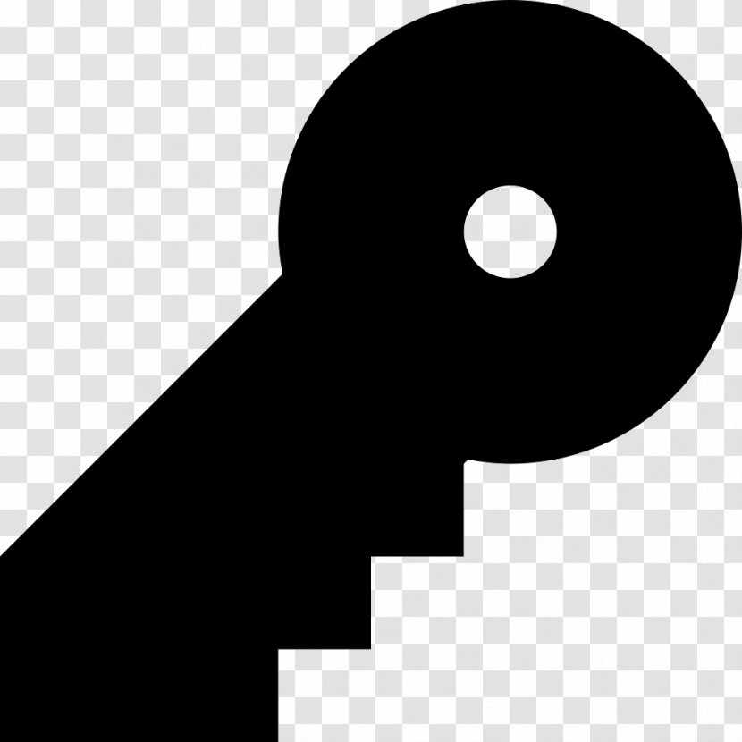 Clip Art - Black - Key Icon Transparent PNG