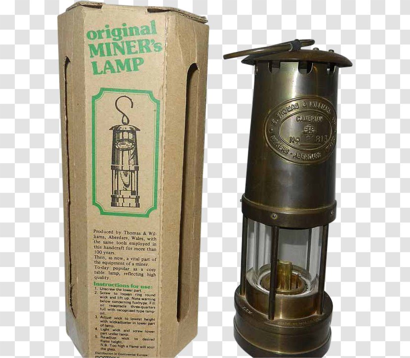 Mining Lamp Safety Light Fixture Oil - Vintage Lantern Transparent PNG