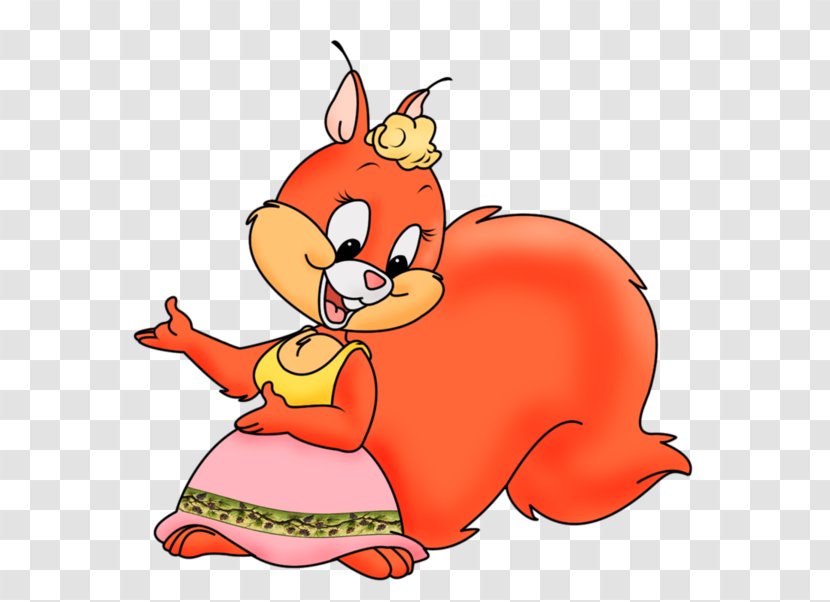 Clip Art Drawing Image Red Squirrel - Sciurinae - Cat Like Mammal Transparent PNG