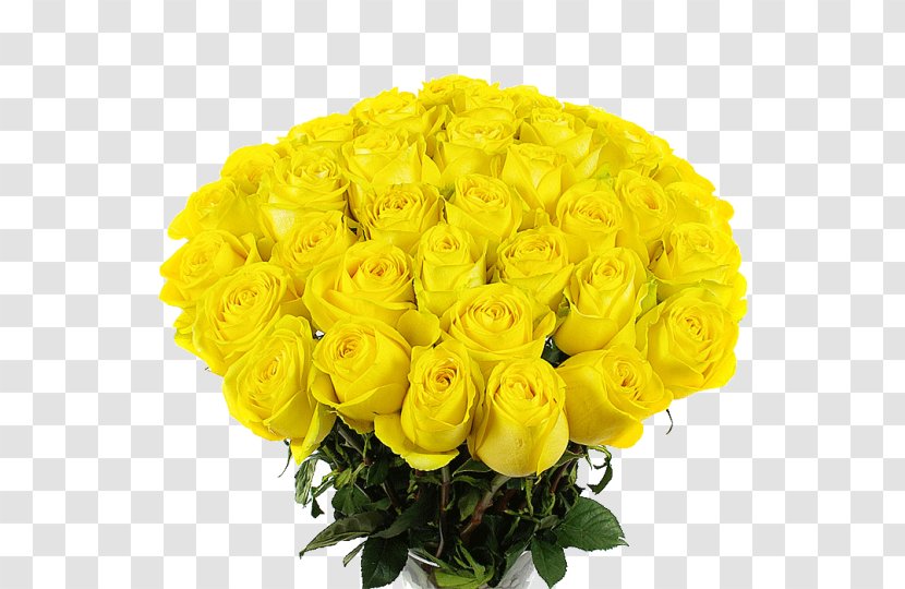 Garden Roses Yellow Flower Bouquet Blue Rose - Order Transparent PNG