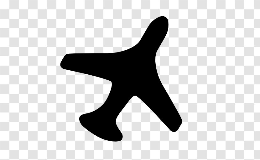 Airplane Aircraft Arrow - Black And White - Identify Transparent PNG