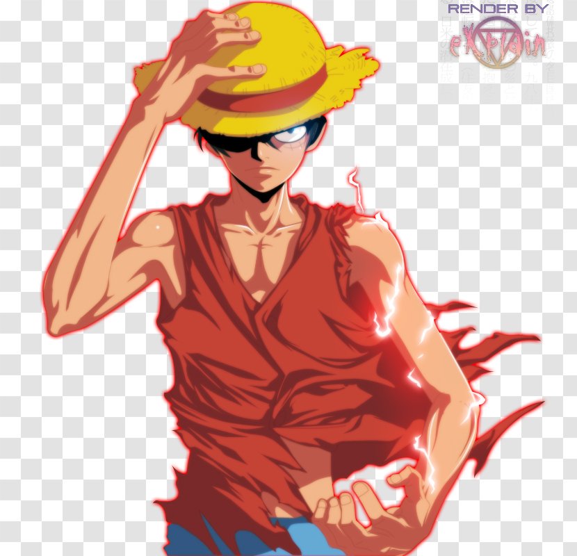 Monkey D. Luffy One Piece Rendering Animation - Flower Transparent PNG