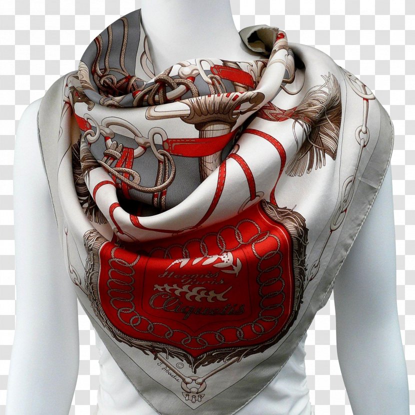 Scarf Carré Hermès Silk Cashmere Wool - Stole - Clothing Transparent PNG