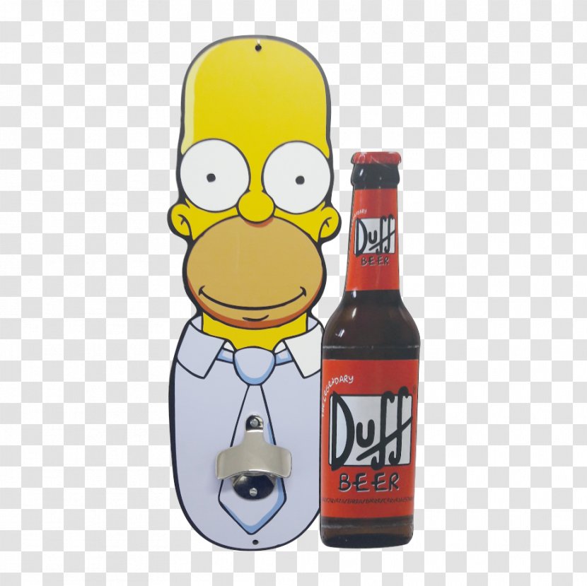 Beer Bottle Homer Simpson Duff Openers - Drink Transparent PNG