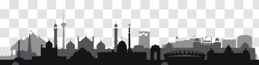Delhi Skyline - City - Silhouette Transparent PNG