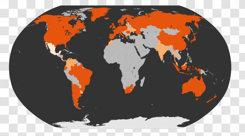 World Map Globe Physische Karte - Blank Transparent PNG