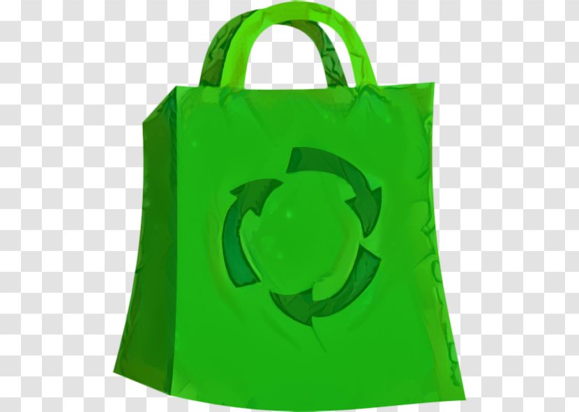 Plastic Bag Background - Handbag - Green Recycling Transparent PNG