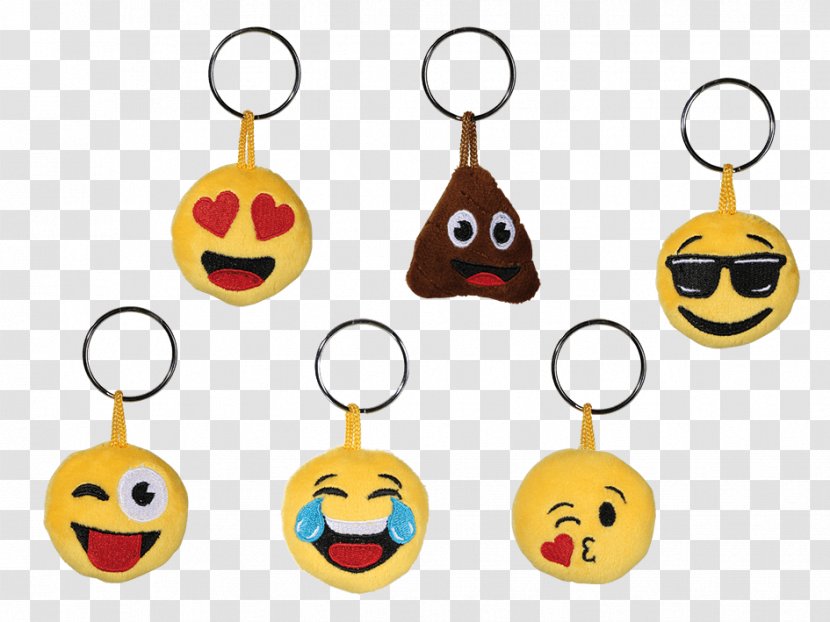 Smiley Key Chains Emoticon Emoji Keyring - Stuffed Animals Cuddly Toys Transparent PNG