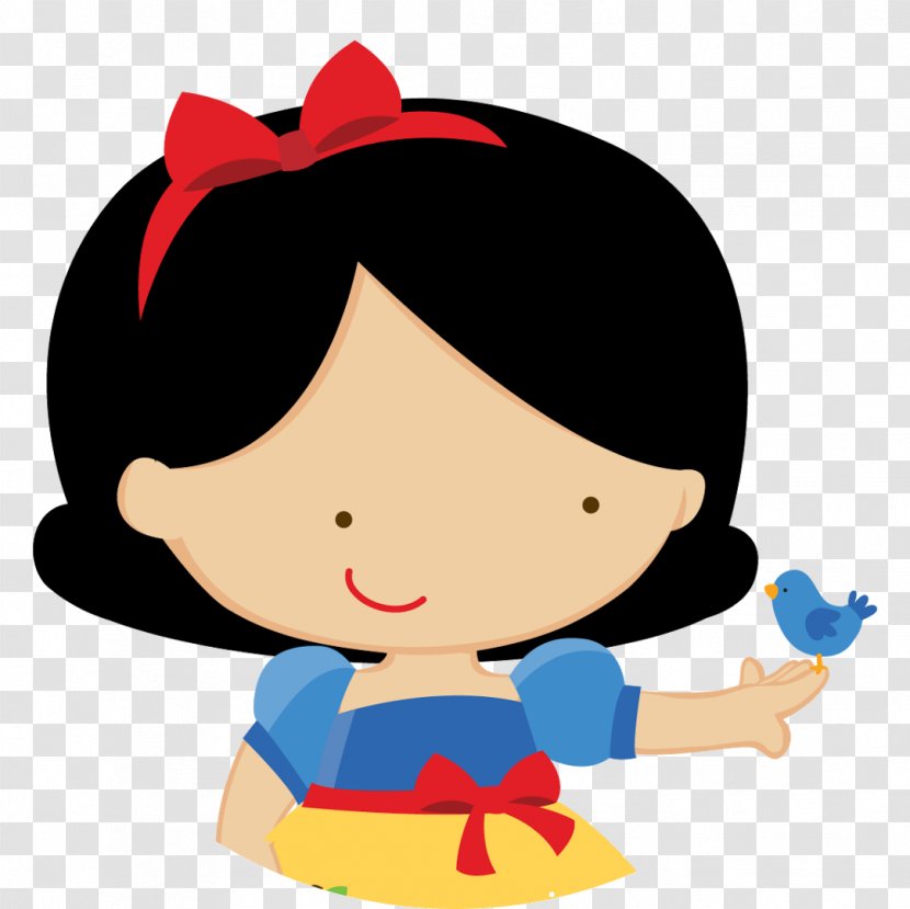 Snow White Infant Party YouTube Clip Art - Watercolor - Haircut Transparent PNG