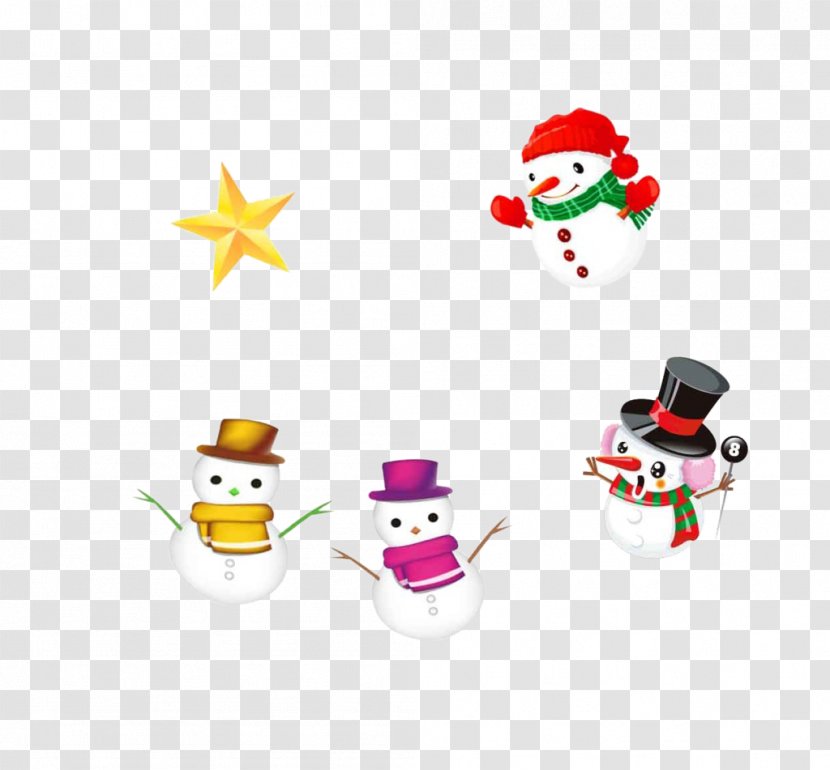 Snowman Christmas Clip Art - Snow - Cute Transparent PNG