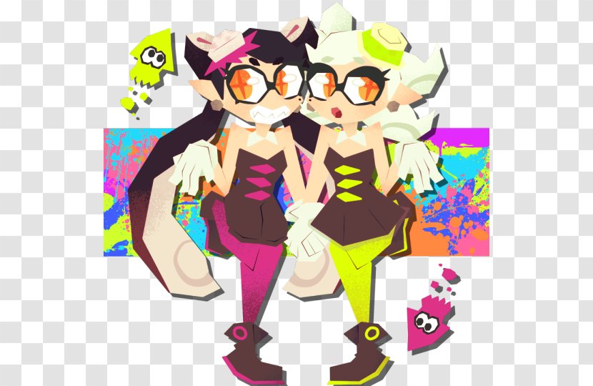 Drawing Splatoon Art Clip - Tree - Silhouette Transparent PNG