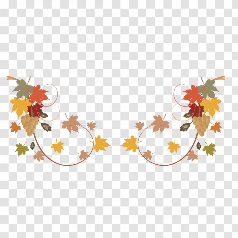 Autumn Decorative Arts Clip Art - Illustrator - Maple Leaf Decoration Transparent PNG