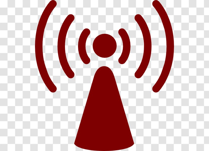 Wireless Access Points Internet Wi-Fi Clip Art - Cartoon - Blood Red Transparent PNG