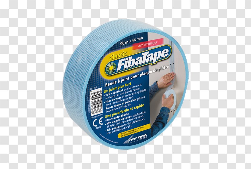 FibaTape Drywall Tape FDW8663-U Adhesive Gyproc Fibatape Classic - Mesh - Large Screws Transparent PNG
