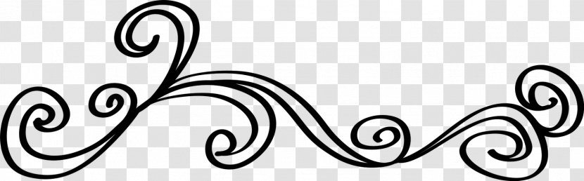 Doodle Clip Art - Black And White - Swirl Line Transparent PNG