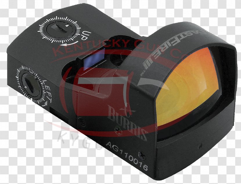 Red Dot Sight Reflector Picatinny Rail Firearm - Holographic Weapon - Irregular Counter Placement Transparent PNG