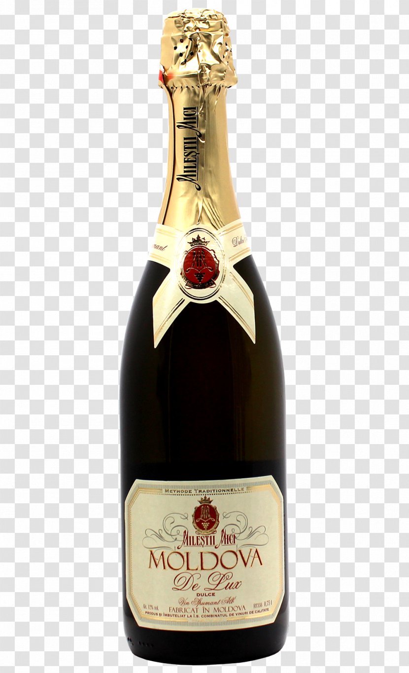 Champagne Muscat Sparkling Wine Mileștii Mici - Vin Demisec Transparent PNG