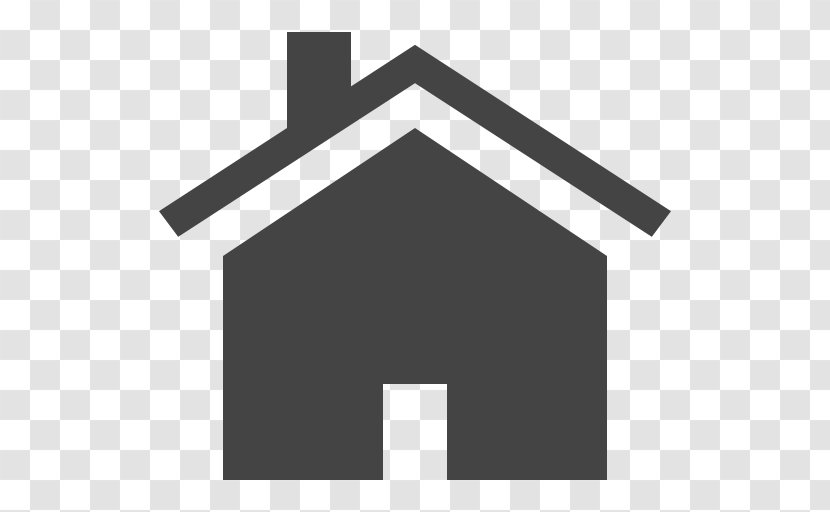 House - Black - And White Transparent PNG