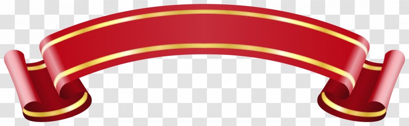 Banner Ribbon Clip Art - Red Transparent PNG