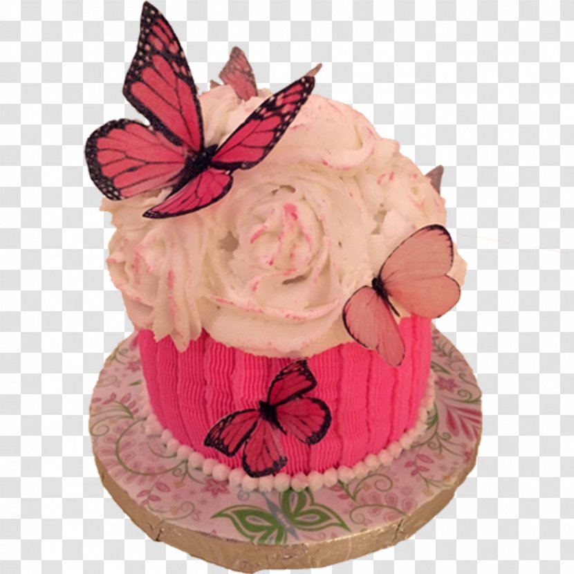 Sugar Cake Torte Birthday Butterfly - Watercolor Transparent PNG