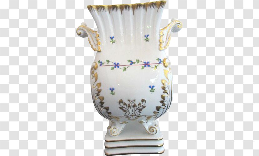 Ceramic Vase Artifact Porcelain Tableware - Hand-painted Garlands Transparent PNG