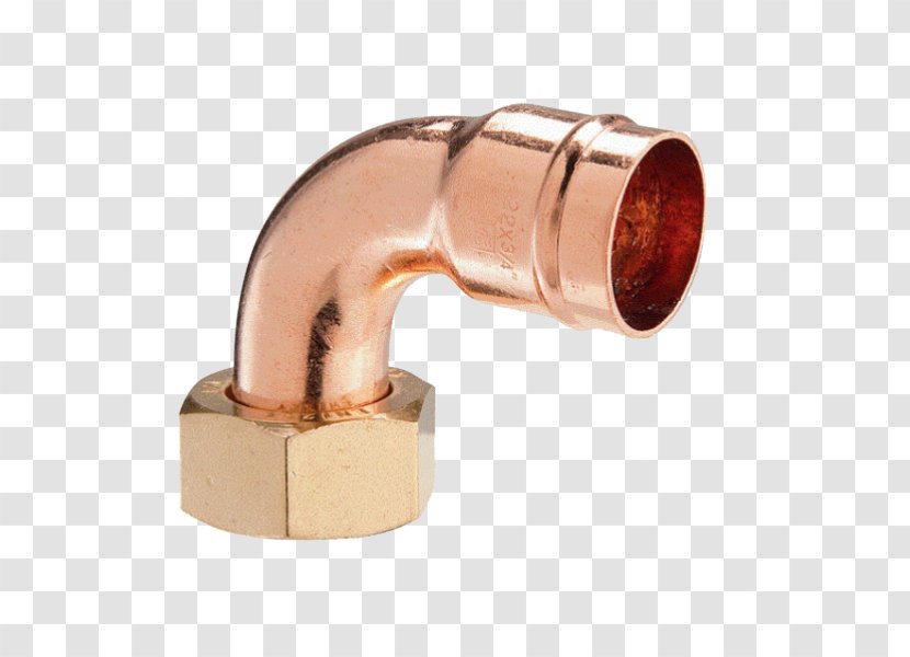 Copper Solder Ring Fitting Piping And Plumbing Coupling Pipe - Street Elbow - Brass Transparent PNG