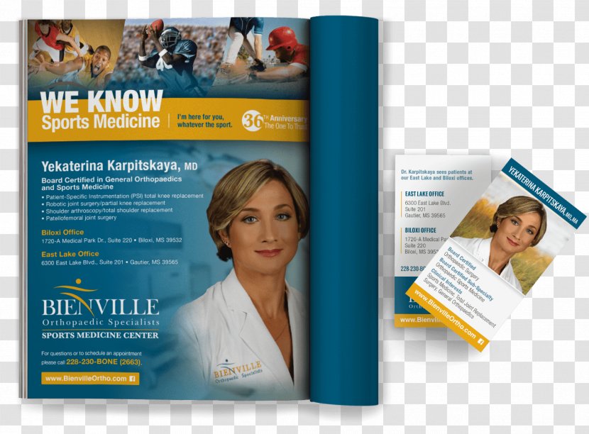 Sports Medicine Orthopedic Surgery Bienville Boulevard Keyword Tool - Brochure - Poster Material Transparent PNG