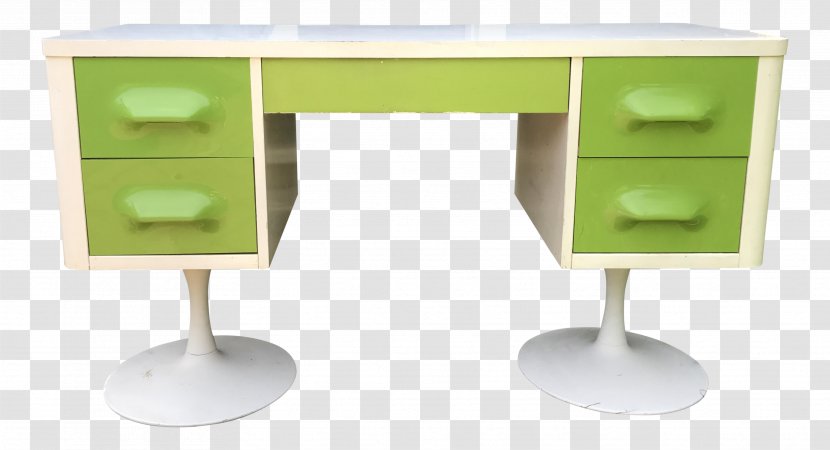 Desk Table Space Age Drawer - White - Writing Transparent PNG