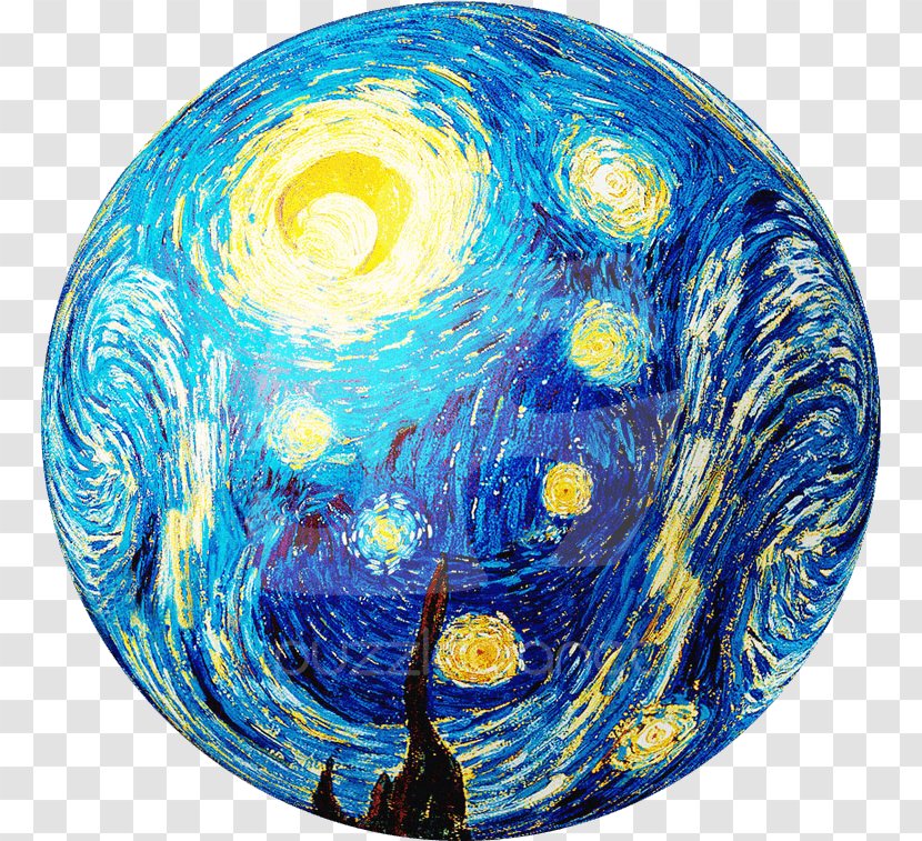 Earth Cartoon - Vincent Van Gogh - Ball Transparent PNG