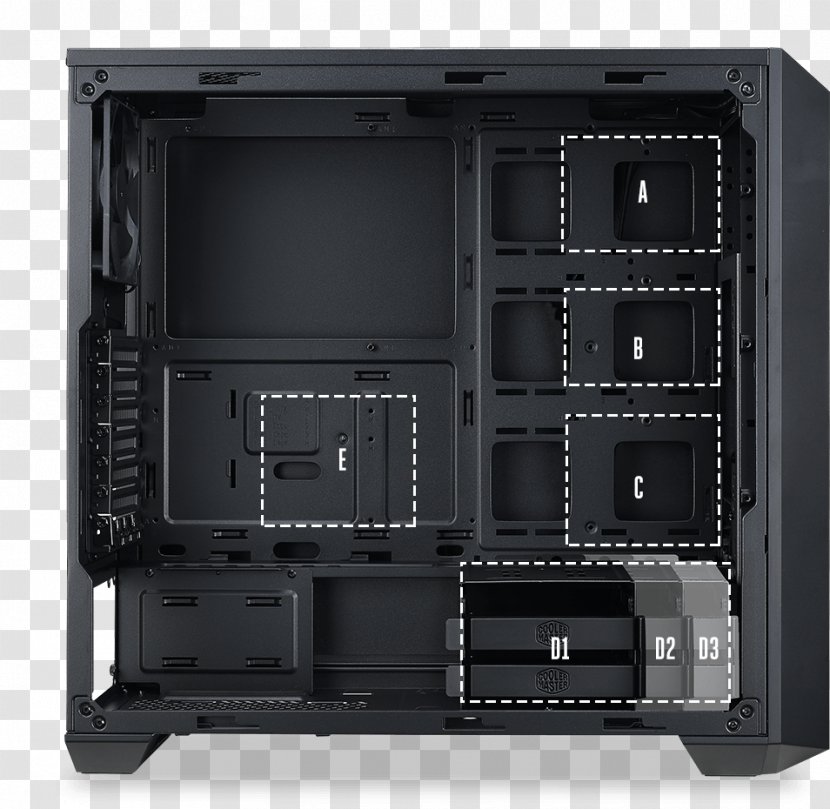 Computer Cases & Housings ATX Cooler Master MasterBox 5 Power Supply Unit - Microatx Transparent PNG