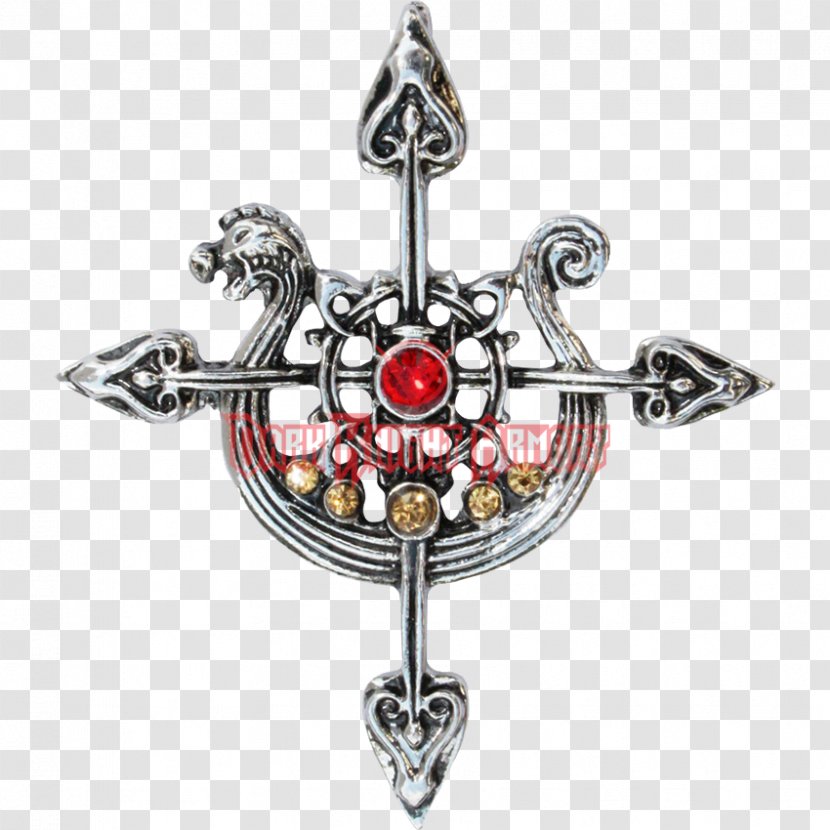 Charms & Pendants Amulet Jewellery Chain Necklace - Viking Compass Transparent PNG