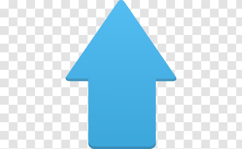 Blue Triangle Symbol Aqua - Up Transparent PNG