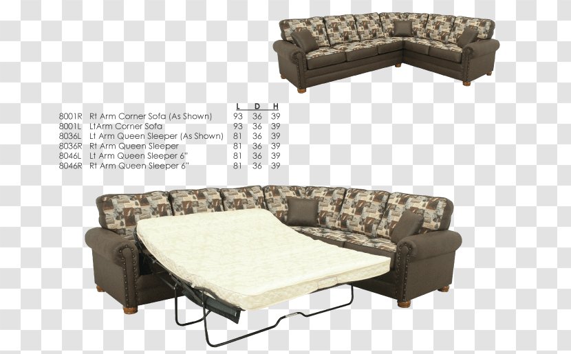 Sofa Bed Futon Couch Furniture - Chair Transparent PNG
