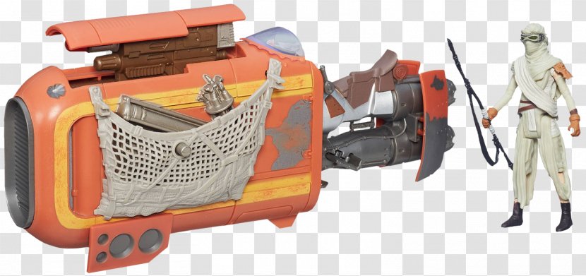 Rey Poe Dameron Speeder Bike Star Wars Jakku - Episode Vii Transparent PNG