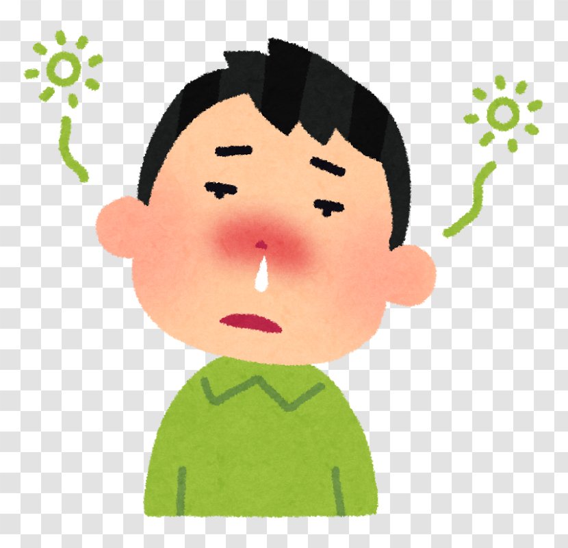 Allergic Rhinitis Due To Pollen 鍼灸 Hay Fever Japanese Cedar - Cartoon - Nose Transparent PNG