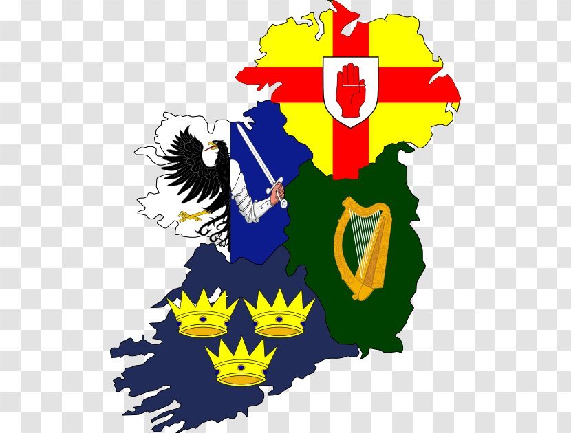 Ulster Leinster Connacht Four Provinces Flag Of Ireland Transparent PNG