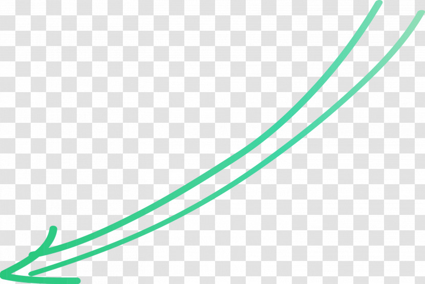 Green Line Turquoise Transparent PNG